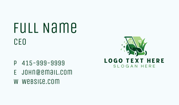 Lawn Care Mower Business Card Design Image Preview