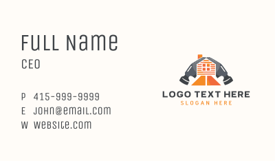 Hammer House Builder Business Card Image Preview