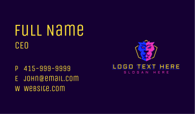 Lion Beast Gaming Business Card Image Preview