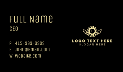 Industrial Gear Mechanic Business Card Image Preview