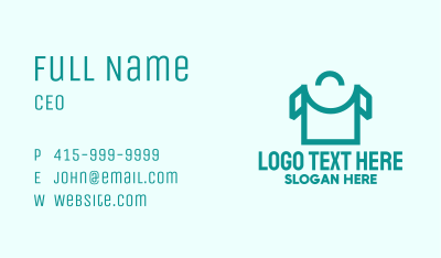 Shopping Bag Shirt  Business Card Image Preview