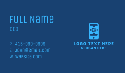 Phone Camera App  Business Card Image Preview