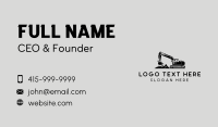 Demolition Construction Excavator Business Card Preview