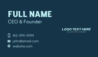 Generic Agency Wordmark Business Card Preview