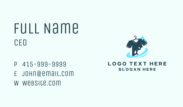 Shirt Laundry Cleaning Business Card Design Image Preview