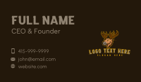 Wild Moose Antler Business Card Design