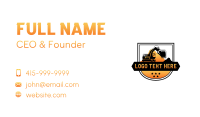 Industrial Excavator Construction Business Card Preview