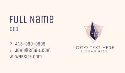 Crystal Triangle Frame Business Card Image Preview