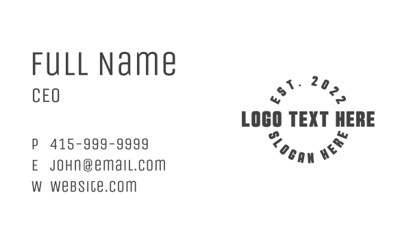 Round Sports Wordmark Business Card Design Image Preview