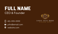 Royal Crown Shield Boutique Business Card Image Preview