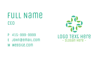 Abstract Medical Doctor Green Cross Business Card Image Preview