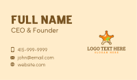 Sheriff Badge Desert Business Card Image Preview