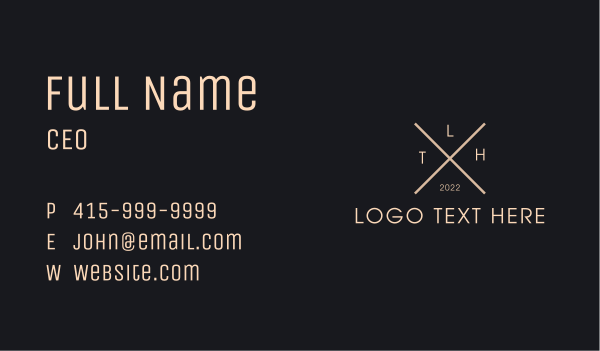 Modern Fashion Trendy Business Card Design Image Preview