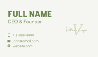Feminine Beauty Lettermark Business Card Image Preview