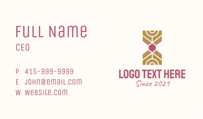 Jewel Hourglass  Business Card Image Preview