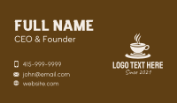 Clock Coffee Drink Business Card Image Preview