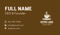 Clock Coffee Drink Business Card Image Preview