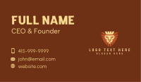 Lion Crown Shield Business Card Image Preview