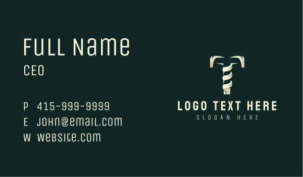 Letter T Urban Clothing Business Card Design Image Preview