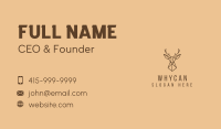 Reindeer Antler Line Art  Business Card Image Preview