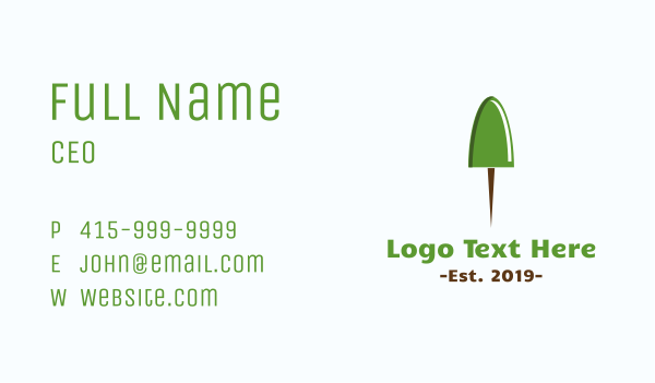 Pushpin Tree Business Card Design Image Preview