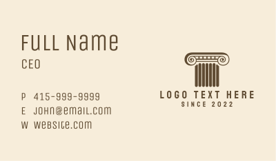 Corporate Office Column Business Card Image Preview
