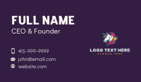 Unicorn Horse Streamer Business Card Preview