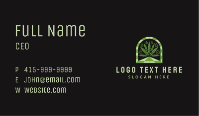 Herbal Marijuana Oil Business Card Image Preview