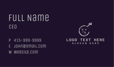 Tipsy Bomb Emoticon Business Card Image Preview