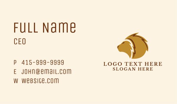 Lion Luxury Animal  Business Card Design Image Preview