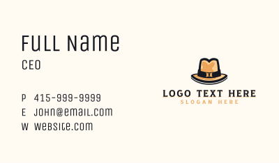 Fedora Hat Boutique  Business Card Image Preview