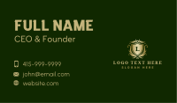 Luxury Crown Shield Crest Business Card Image Preview