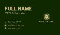 Luxury Crown Shield Crest Business Card Image Preview