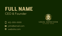 Luxury Crown Shield Crest Business Card Image Preview