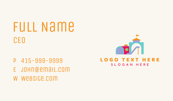 Slide Playground Toys Business Card Design Image Preview