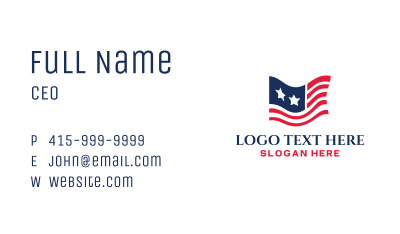 Stars Stripes Flag Business Card Image Preview