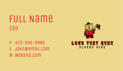 Chinese Tiger Mascot  Business Card Image Preview