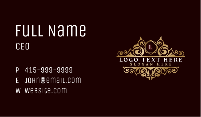 Royal Decorative Luxury Business Card Image Preview