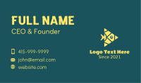 Yellow Triangular Fish  Business Card Image Preview