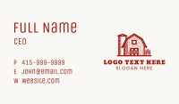 Red Barn House Farm Business Card Image Preview