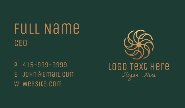 Bronze Luxury Ornament Business Card Design Image Preview