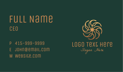 Bronze Luxury Ornament Business Card Image Preview