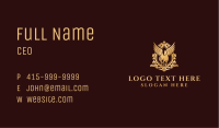 Elegant Winged Horse Crest Business Card Image Preview