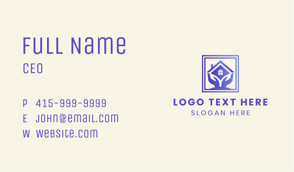 Care Shelter Support Business Card Design Image Preview