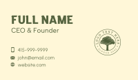 Tree Nature Eco Bio Business Card Design