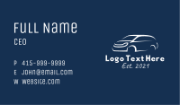 White Van Car  Business Card Image Preview