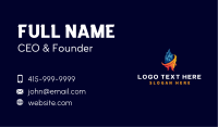 Fire Ice Element Business Card Design