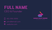 Gradient Round Bunny Business Card Image Preview