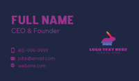 Gradient Round Bunny Business Card Image Preview