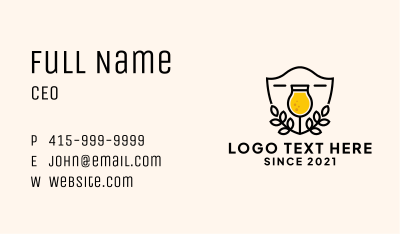 Beer Drink Shield  Business Card Image Preview